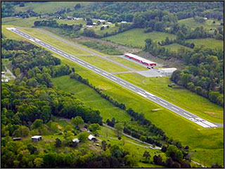 Airport landing strip